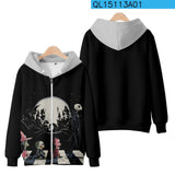 Skeleton Hoodie Zip Jacket
