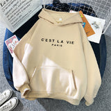 Slogan Graphic Hoodie
