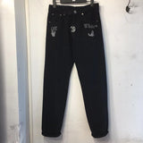 Off White Winter Pants Spring/Summer Printed Casual Jeans for Men