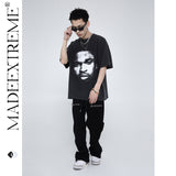 Blackair T Shirt Madeextreme Summer Portrait Printing Short Sleeve Short Sleeve Black T-shirt
