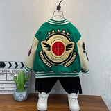 Toddler Boys Jackets Boys' Coat Spring And Autumn Children 'S Baseball Uniform