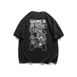 Men T Shirt Summer Casual Tops Men's Summer Large Printed Black Gray Neutral Couple Men's and Women's Short-Sleeved T-shirt