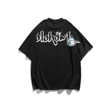 Man Summer T Shirt Cartoon Round Neck