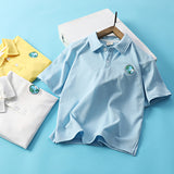 Children Hoodie Sweatshirts Boy's Short-Sleeved T-shirt Summer Wear