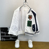 Toddler Boys Jackets Boys' Coat Spring and Autumn Children's Baseball Uniform