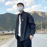 Denim Shirts Denim Long-Sleeved Shirt Men's Loose Spring Autumn Wear Casual Jacket