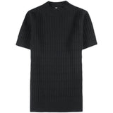 Men Short Sleeve T-Shirt Slim Fit Stretch Casual Top T-shirt