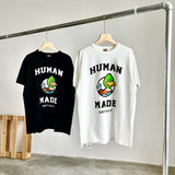 Human Made T-Shirt Tour Duck Slub Cotton Short Sleeve Loose Couple