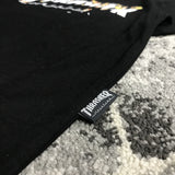 Thrasher T Shirt Summer Carbon Fire Burning Flame Limited Printed T-shirt round Neck Loose Couple