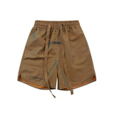 Fog Essentials Shorts High Street Fog Fear Of God Double Line Essentials Colorful Drawstring Shorts Men's and Women's Fifth Pants