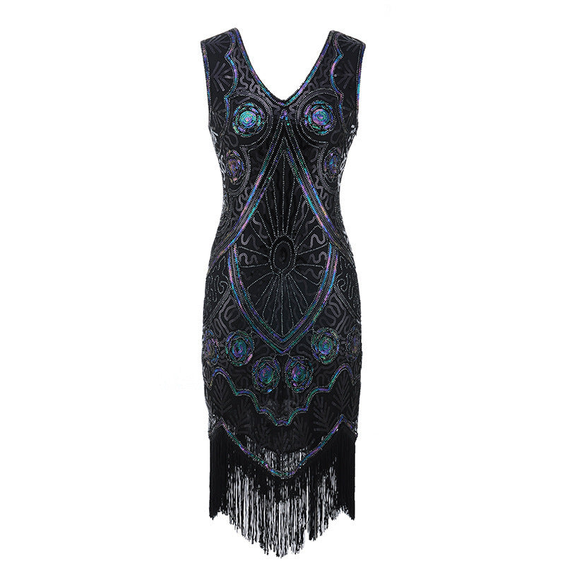 The Great Gatsby Daisy Dress Vintage Dress Sequined Tassel Dress