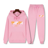 Thrasher Hoodie Men's Sweater Men's Fleece-Lined Pullover Men's Hooded Sweater