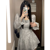 Vintage Empire Waist Dress Spring Short and Long Women's Dress