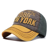 Yankee Baseball Cap English Embroidered Baseball Cap Men's and Women's Peaked Cap