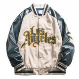 Dodgers Letterman Jacket Outfit Senior Jackets Varsity Baseball College Coat Boys  Fashion Brand Casual Loose Jacket