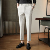 Men Trousers Spring Casual Pants Business Gentleman Stripes Men's Trousers