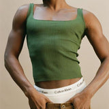 Rave Outfits Mens Vest Green Knit
