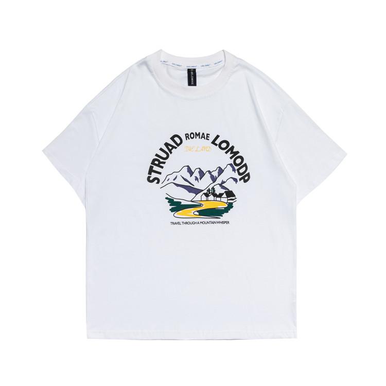 Men T Shirt Summer Casual Tops Men's Clothes Summer Wear Vintage Men's round Neck Short Sleeve Casual Loose Printed T-shirt