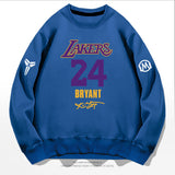 In Memory of Kobe Hoodie Kobe Purple 24 Signature Commemorative round Neck Sweater Loose Casual
