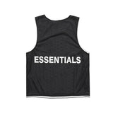 Fog Essentials Vest Fog Sleeveless T-shirt Men and Women Fear Ofgod Double Line Essentials Loose Basketball Mesh Couples Vest
