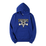 Thrasher Hoodie Hooded Sweater Loose Flame Sweater for Men