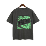 Cavempt Ce Life Cav @ Empt Fluorescent Green Letter Print Short-Sleeve T-shirt Short Sleeve Men and Women