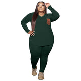 Women Plus Size Co-Ords Sequin Fashion Casual Two-Piece Suit