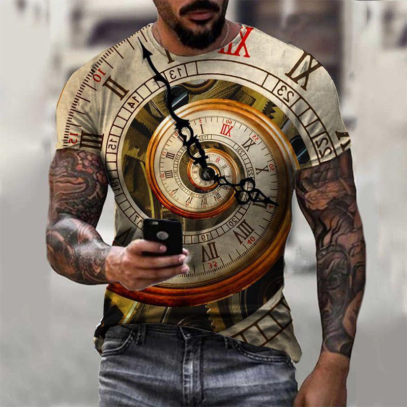 Tactics Style T Shirt for Men Digital Printing Crew Neck Style T-shirt