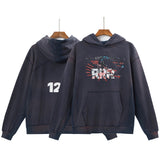 Rrr123 Hoodie Creative Printed Hoodie Same Style for Men and Women