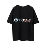 Fog T Shirt Summer SplashInk Letter Short Sleeve Women High Street Fashion Brand DropShoulder Tshirt Men Fear Of God