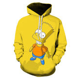 The Simpsons Hoodie 3D Printed Men's Hoodie Anime Leisure Sweatshirt