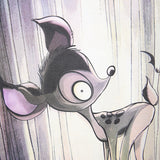 Charlie Luciano T Shirt Dark Fairy Tale Series Deer Cotton Loose