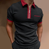 Polo Shirts Slim Fit Pocket Men's T-shirt