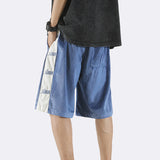 Men Shorts Polyester Peach Skin Loose Sports