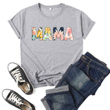 Boy Mama T Shirt Mama Printed Short Sleeve T-shirt
