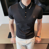Men Polo Shirts Lapel T-shirt