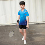 Cricket T Shirt Children's Badminton Clothing Top for Men and Women Quick-Drying T-shirt