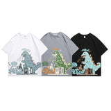 Men T Shirt Summer Casual Tops Men's Retro That's Your round Neck Short Sleeve Leisure Loose Dinosaur Printed T-shirt