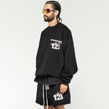 Rrr123 Sweatshirt Joint Name Fog Trendy Casual Loose Sports Distressed