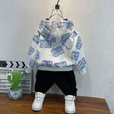 Toddler Boys Sweater Boys Hooded Sweatshirt Spring and Autumn Clothing