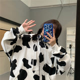 Gothic Lolita Harajuku Style Clothing Hooded Sweater Versatile Student Mid-Length Coat