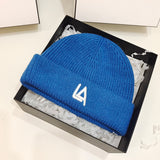 Dogers Winter Hat Fashion Letters Woolen Cap Female Autumn and Winter Leisure
