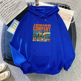 Slogan Graphic Hoodie Baggy Coat Velvet Padded Hooded Sweatshirt
