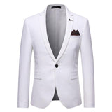 Casual Groom Attire Tuxedo Suits for Men Business Men Suit Men Slim-Fit Casual Suit Coat