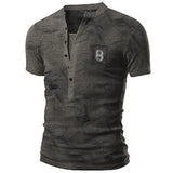 Tactics Style T Shirt for Men Men's V-neck Simplicity T-shirt