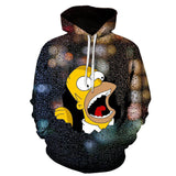 The Simpsons Hoodie 3D Printed Men's Hoodie Anime Leisure Sweatshirt