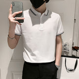 Men Short Sleeve Polo Shirt for Summer T-Shirt