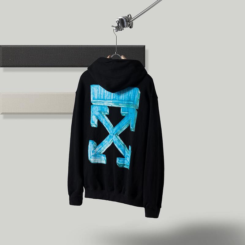 Off White Hoodie Men's Arrow Cotton Plus Size Casual Sweater Owt Comfortable