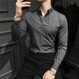 Men Shirts Spring Shirt Long Sleeve