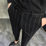 Men Trousers Men's Wide Striped Casual Pants